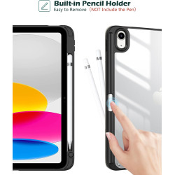 ProCase Coque pour iPad (A16) 11ème Génération 11" 2025 / iPad 10ème Génération 10,9" 2022 - avec Porte-Stylet, Arrière Transluc