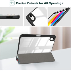 ProCase Coque pour iPad (A16) 11ème Génération 11" 2025 / iPad 10ème Génération 10,9" 2022 - avec Porte-Stylet, Arrière Transluc