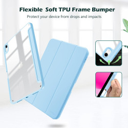 ProCase Coque pour iPad (A16) 11ème Génération 11" 2025 / iPad 10ème Génération 10,9" 2022 - avec Porte-Stylet, Arrière Transluc