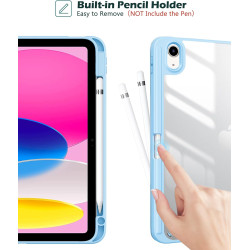 ProCase Coque pour iPad (A16) 11ème Génération 11" 2025 / iPad 10ème Génération 10,9" 2022 - avec Porte-Stylet, Arrière Transluc