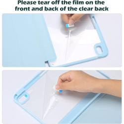 ProCase Coque pour iPad (A16) 11ème Génération 11" 2025 / iPad 10ème Génération 10,9" 2022 - avec Porte-Stylet, Arrière Transluc