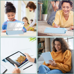 ProCase Coque pour iPad (A16) 11ème Génération 11" 2025 / iPad 10ème Génération 10,9" 2022 - avec Porte-Stylet, Arrière Transluc