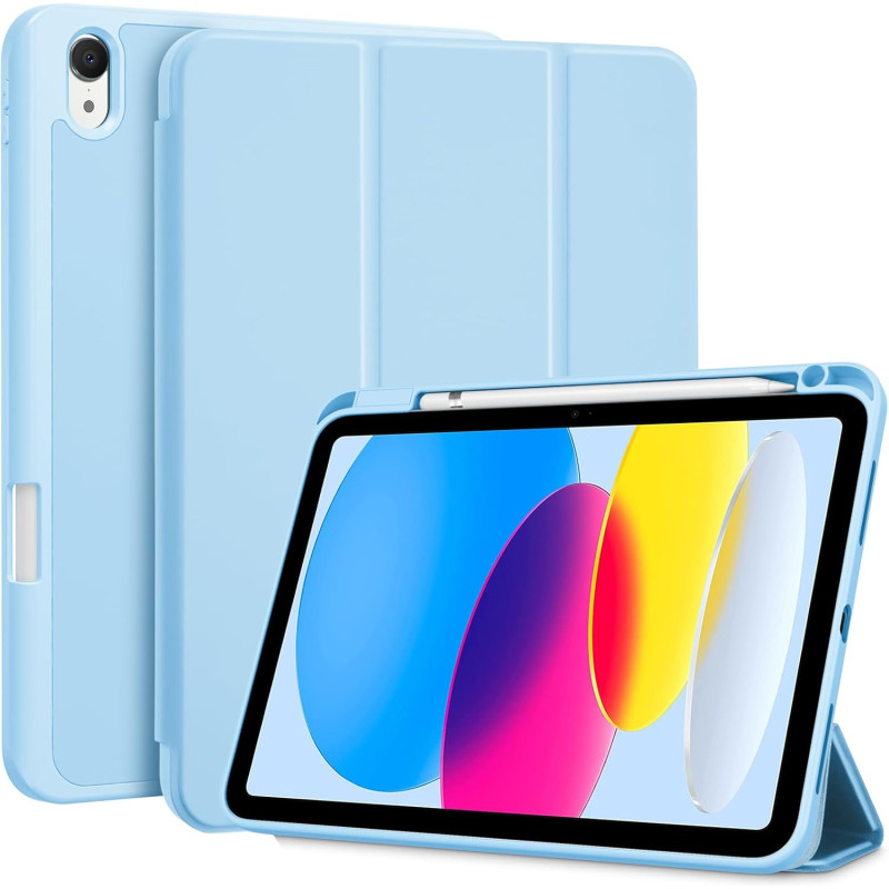 ProCase Coque avec Porte-Stylet pour iPad(A16) 11 Pouces 2025, iPad 10ème Génération 10.9" 2022, Nouvel Étui Amélioré, Housse de