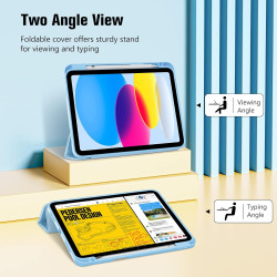 ProCase Coque avec Porte-Stylet pour iPad(A16) 11 Pouces 2025, iPad 10ème Génération 10.9" 2022, Nouvel Étui Amélioré, Housse de