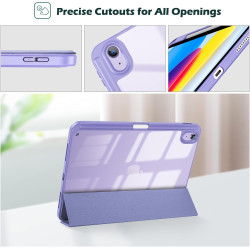 ProCase Coque pour iPad (A16) 11ème Génération 11" 2025 / iPad 10ème Génération 10,9" 2022 - avec Porte-Stylet, Arrière Transluc