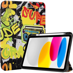ProCase Coque pour iPad (A16) 11ème Génération 11" 2025 / iPad 10ème Génération 10,9" 2022 - avec Porte-Stylet, Arrière Transluc