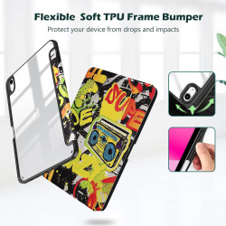 ProCase Coque pour iPad (A16) 11ème Génération 11" 2025 / iPad 10ème Génération 10,9" 2022 - avec Porte-Stylet, Arrière Transluc