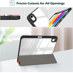 ProCase Coque pour iPad (A16) 11ème Génération 11" 2025 / iPad 10ème Génération 10,9" 2022 - avec Porte-Stylet, Arrière Transluc