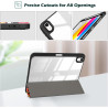 ProCase Coque pour iPad (A16) 11ème Génération 11" 2025 / iPad 10ème Génération 10,9" 2022 - avec Porte-Stylet, Arrière Transluc