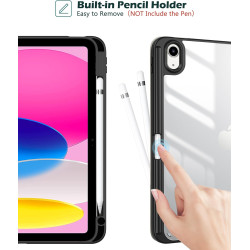 ProCase Coque pour iPad (A16) 11ème Génération 11" 2025 / iPad 10ème Génération 10,9" 2022 - avec Porte-Stylet, Arrière Transluc