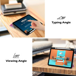 ProCase Coque pour iPad (A16) 11ème Génération 11" 2025 / iPad 10ème Génération 10,9" 2022 - avec Porte-Stylet, Arrière Transluc