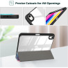 ProCase Coque pour iPad (A16) 11ème Génération 11" 2025 / iPad 10ème Génération 10,9" 2022 - avec Porte-Stylet, Arrière Transluc