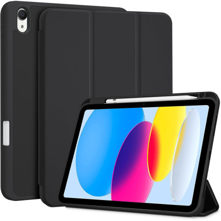 ProCase Coque avec Porte-Stylet pour iPad(A16) 11 Pouces 2025, iPad 10ème Génération 10.9" 2022, Nouvel Étui Amélioré, Housse de