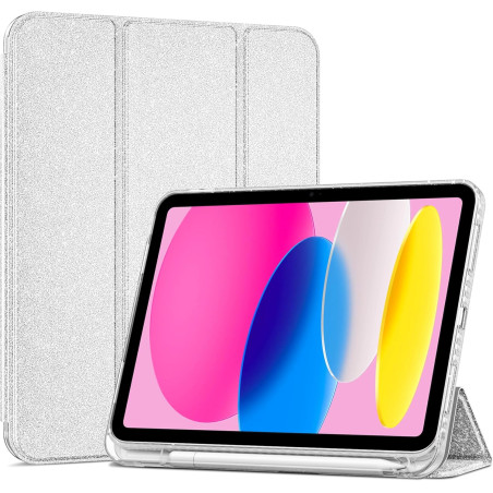 ProCase Coque pour iPad (A16) 11ème Génération 11" 2025 / iPad 10ème Génération 10,9" 2022 - avec Porte-Stylet, Arrière Transluc