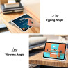 ProCase Coque pour iPad (A16) 11ème Génération 11" 2025 / iPad 10ème Génération 10,9" 2022 - avec Porte-Stylet, Arrière Transluc