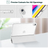 ProCase Coque pour iPad (A16) 11ème Génération 11" 2025 / iPad 10ème Génération 10,9" 2022 - avec Porte-Stylet, Arrière Transluc