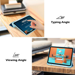 ProCase Coque pour iPad (A16) 11ème Génération 11" 2025 / iPad 10ème Génération 10,9" 2022 - avec Porte-Stylet, Arrière Transluc