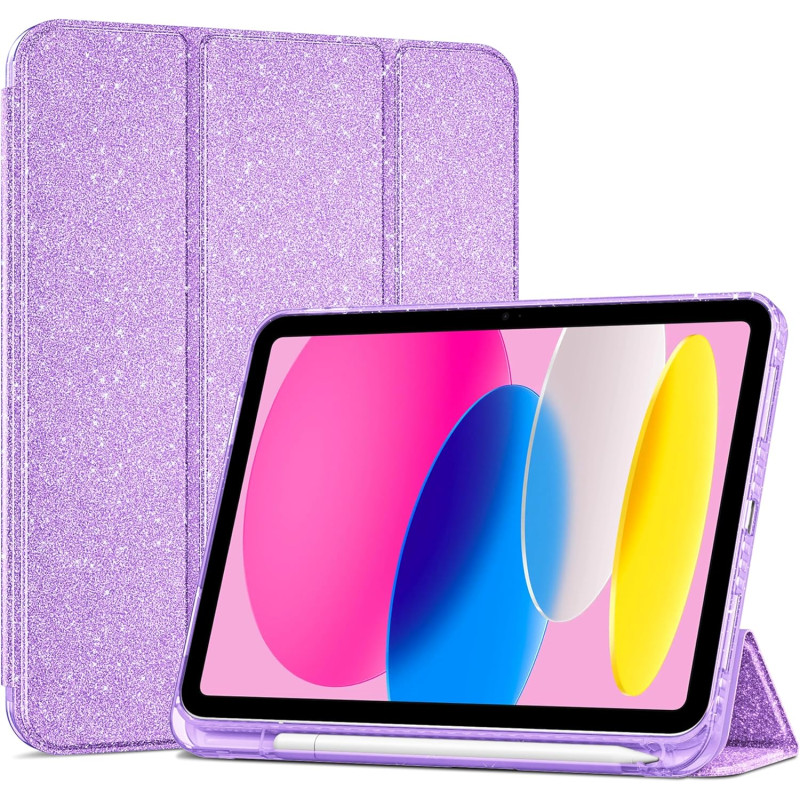 ProCase Coque pour iPad (A16) 11ème Génération 11" 2025 / iPad 10ème Génération 10,9" 2022 - avec Porte-Stylet, Arrière Transluc