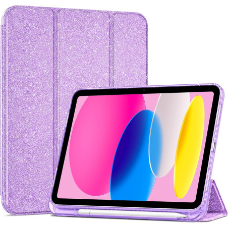 ProCase Coque pour iPad (A16) 11ème Génération 11" 2025 / iPad 10ème Génération 10,9" 2022 - avec Porte-Stylet, Arrière Transluc