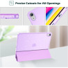 ProCase Coque pour iPad (A16) 11ème Génération 11" 2025 / iPad 10ème Génération 10,9" 2022 - avec Porte-Stylet, Arrière Transluc