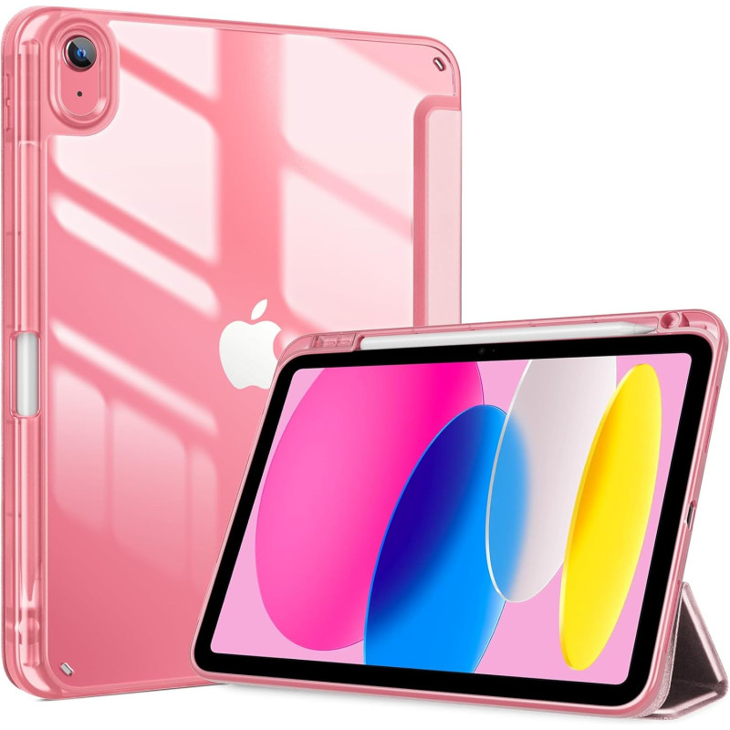 ProCase Coque pour iPad (A16) 11ème Génération 11" 2025 / iPad 10ème Génération 10,9" 2022 - avec Porte-Stylet, Arrière Transluc