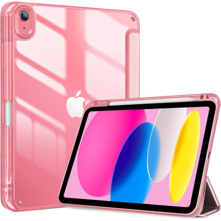 ProCase Coque pour iPad (A16) 11ème Génération 11" 2025 / iPad 10ème Génération 10,9" 2022 - avec Porte-Stylet, Arrière Transluc