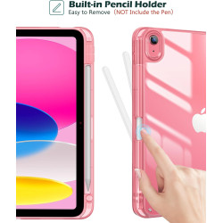 ProCase Coque pour iPad (A16) 11ème Génération 11" 2025 / iPad 10ème Génération 10,9" 2022 - avec Porte-Stylet, Arrière Transluc