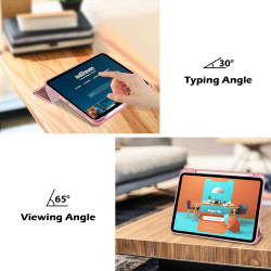 ProCase Coque pour iPad (A16) 11ème Génération 11" 2025 / iPad 10ème Génération 10,9" 2022 - avec Porte-Stylet, Arrière Transluc