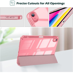 ProCase Coque pour iPad (A16) 11ème Génération 11" 2025 / iPad 10ème Génération 10,9" 2022 - avec Porte-Stylet, Arrière Transluc