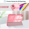 ProCase Coque pour iPad (A16) 11ème Génération 11" 2025 / iPad 10ème Génération 10,9" 2022 - avec Porte-Stylet, Arrière Transluc