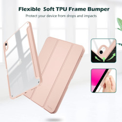 ProCase Coque pour iPad (A16) 11ème Génération 11" 2025 / iPad 10ème Génération 10,9" 2022 - avec Porte-Stylet, Arrière Transluc