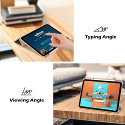 ProCase Coque pour iPad (A16) 11ème Génération 11" 2025 / iPad 10ème Génération 10,9" 2022 - avec Porte-Stylet, Arrière Transluc