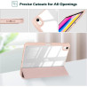 ProCase Coque pour iPad (A16) 11ème Génération 11" 2025 / iPad 10ème Génération 10,9" 2022 - avec Porte-Stylet, Arrière Transluc