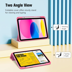 ProCase Coque avec Porte-Stylet pour iPad(A16) 11 Pouces 2025, iPad 10ème Génération 10.9" 2022, Nouvel Étui Amélioré, Housse de