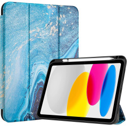 ProCase Coque pour iPad (A16) 11ème Génération 11" 2025 / iPad 10ème Génération 10,9" 2022 - avec Porte-Stylet, Arrière Transluc