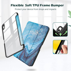 ProCase Coque pour iPad (A16) 11ème Génération 11" 2025 / iPad 10ème Génération 10,9" 2022 - avec Porte-Stylet, Arrière Transluc