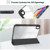 ProCase Coque pour iPad (A16) 11ème Génération 11" 2025 / iPad 10ème Génération 10,9" 2022 - avec Porte-Stylet, Arrière Transluc