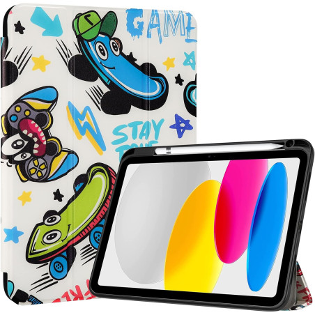 ProCase Coque pour iPad (A16) 11ème Génération 11" 2025 / iPad 10ème Génération 10,9" 2022 - avec Porte-Stylet, Arrière Transluc