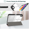 ProCase Coque pour iPad (A16) 11ème Génération 11" 2025 / iPad 10ème Génération 10,9" 2022 - avec Porte-Stylet, Arrière Transluc