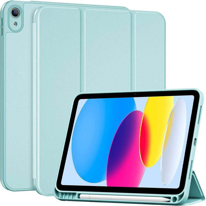 ProCase Coque pour iPad (A16) 11ème Génération 11" 2025 / iPad 10ème Génération 10,9" 2022 - avec Porte-Stylet, Arrière Souple e