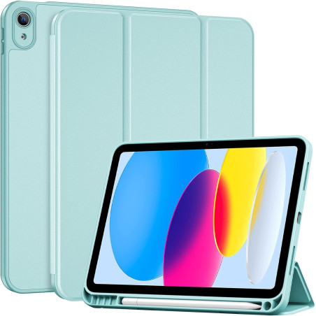 ProCase Coque pour iPad (A16) 11ème Génération 11" 2025 / iPad 10ème Génération 10,9" 2022 - avec Porte-Stylet, Arrière Souple e