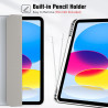 ProCase Coque pour iPad (A16) 11ème Génération 11" 2025 / iPad 10ème Génération 10,9" 2022 - avec Porte-Stylet, Arrière Souple e