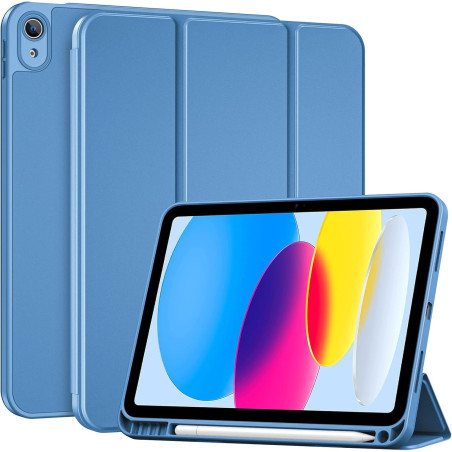ProCase Coque pour iPad (A16) 11ème Génération 11" 2025 / iPad 10ème Génération 10,9" 2022 - avec Porte-Stylet, Arrière Souple e