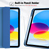 ProCase Coque pour iPad (A16) 11ème Génération 11" 2025 / iPad 10ème Génération 10,9" 2022 - avec Porte-Stylet, Arrière Souple e