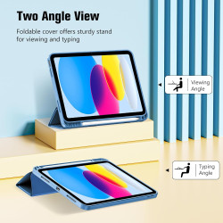 ProCase Coque pour iPad (A16) 11ème Génération 11" 2025 / iPad 10ème Génération 10,9" 2022 - avec Porte-Stylet, Arrière Souple e