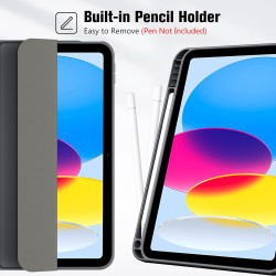 ProCase Coque pour iPad (A16) 11ème Génération 11" 2025 / iPad 10ème Génération 10,9" 2022 - avec Porte-Stylet, Arrière Souple e
