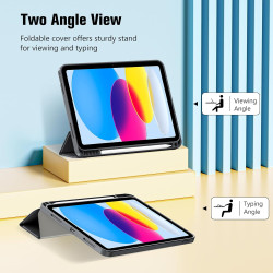 ProCase Coque pour iPad (A16) 11ème Génération 11" 2025 / iPad 10ème Génération 10,9" 2022 - avec Porte-Stylet, Arrière Souple e