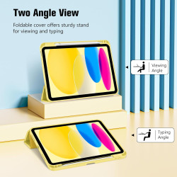 ProCase Coque pour iPad (A16) 11ème Génération 11" 2025 / iPad 10ème Génération 10,9" 2022 - avec Porte-Stylet, Arrière Souple e