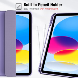 ProCase Coque pour iPad (A16) 11ème Génération 11" 2025 / iPad 10ème Génération 10,9" 2022 - avec Porte-Stylet, Arrière Souple e