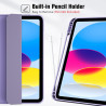 ProCase Coque pour iPad (A16) 11ème Génération 11" 2025 / iPad 10ème Génération 10,9" 2022 - avec Porte-Stylet, Arrière Souple e